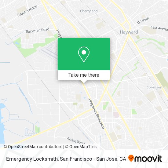 Emergency Locksmith map