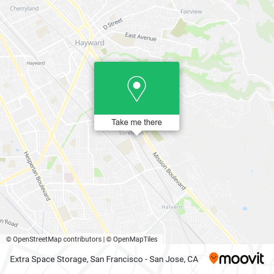 Extra Space Storage map