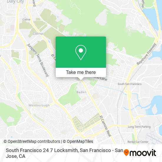 South Francisco 24 7 Locksmith map