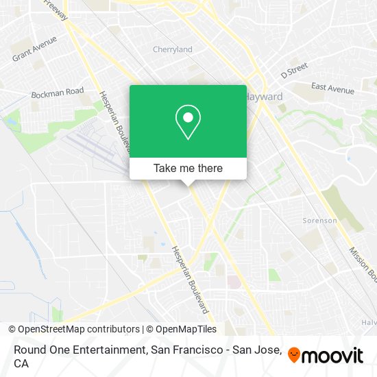 Round One Entertainment map