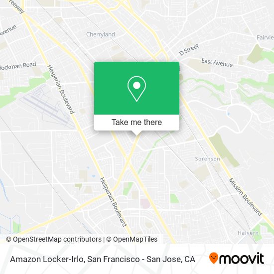 Mapa de Amazon Locker-Irlo