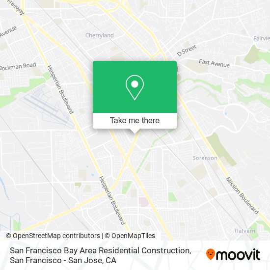 San Francisco Bay Area Residential Construction map