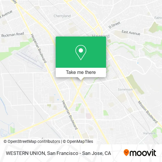 WESTERN UNION map