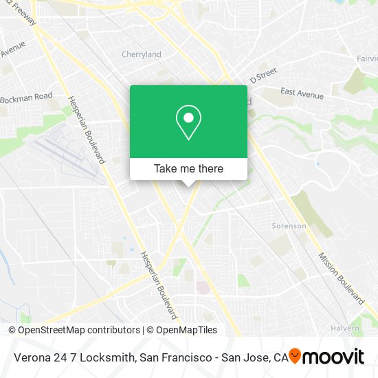 Verona 24 7 Locksmith map