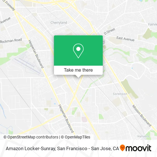 Amazon Locker-Sunray map