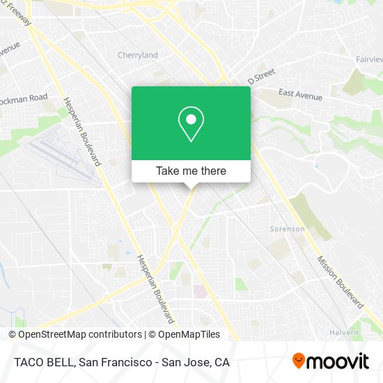 TACO BELL map