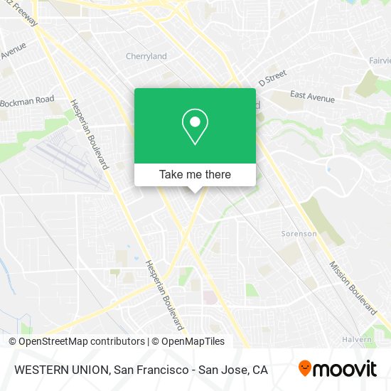 WESTERN UNION map