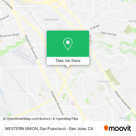 WESTERN UNION map