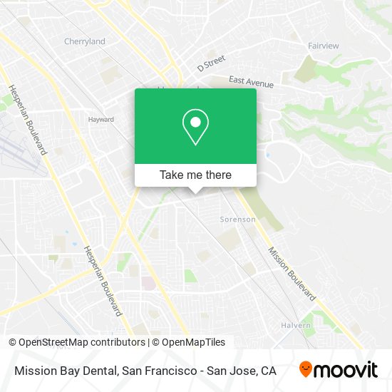 Mapa de Mission Bay Dental