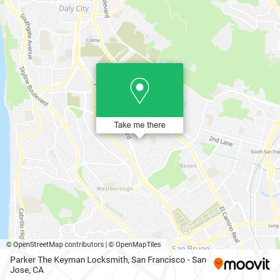 Parker The Keyman Locksmith map