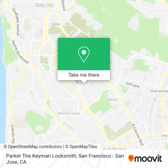 Parker The Keyman Locksmith map