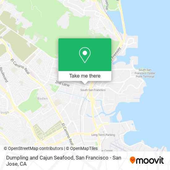 Dumpling and Cajun Seafood map