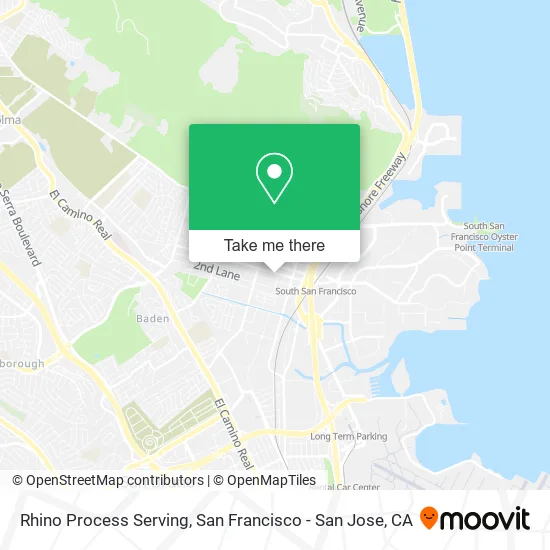 Mapa de Rhino Process Serving