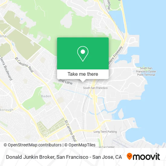 Mapa de Donald Junkin Broker