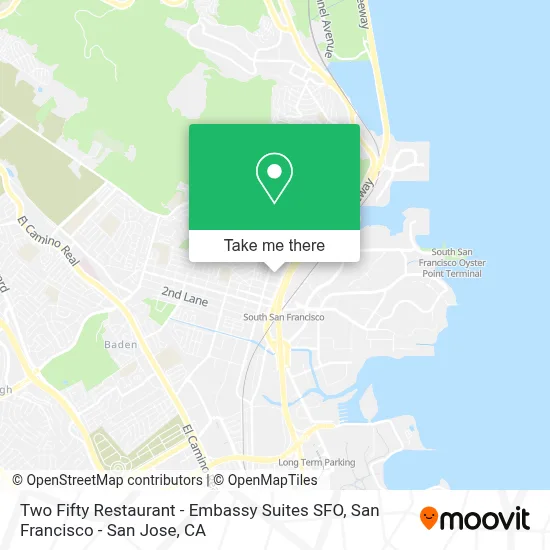 Two Fifty Restaurant - Embassy Suites SFO map
