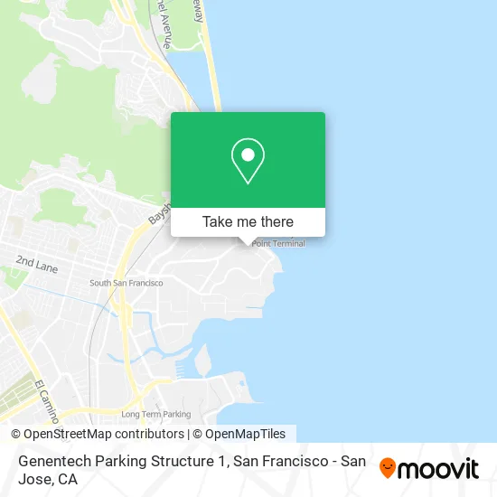Genentech Parking Structure 1 map