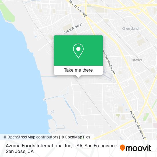 Azuma Foods International Inc, USA map