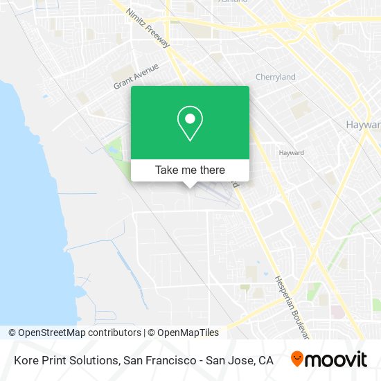 Mapa de Kore Print Solutions