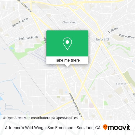 Adrienne's Wild Wings map