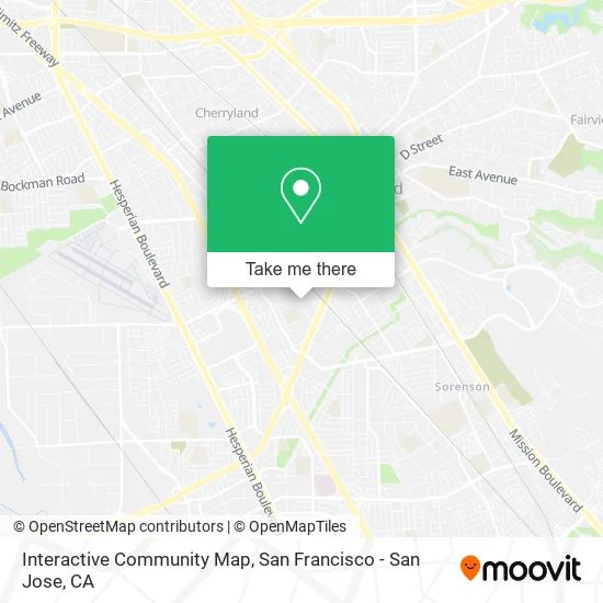 Mapa de Interactive Community Map