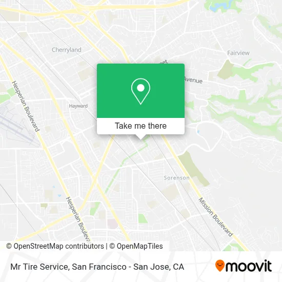 Mr Tire Service map