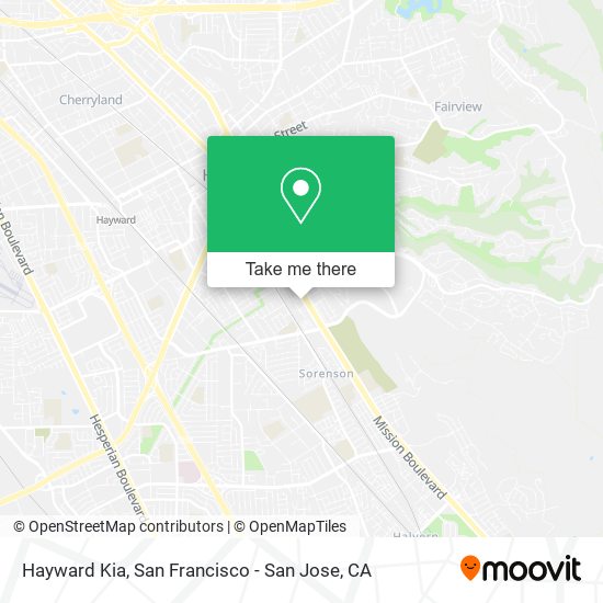 Mapa de Hayward Kia
