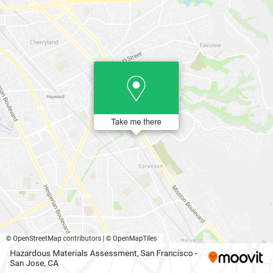 Mapa de Hazardous Materials Assessment