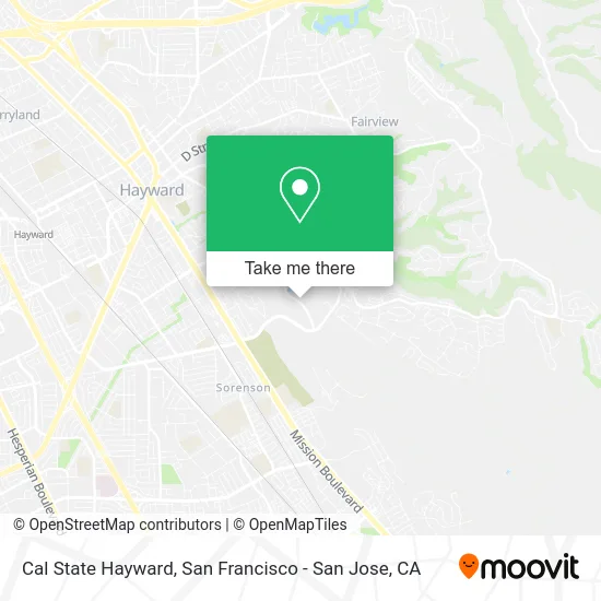 Cal State Hayward map