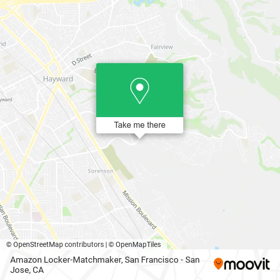 Amazon Locker-Matchmaker map