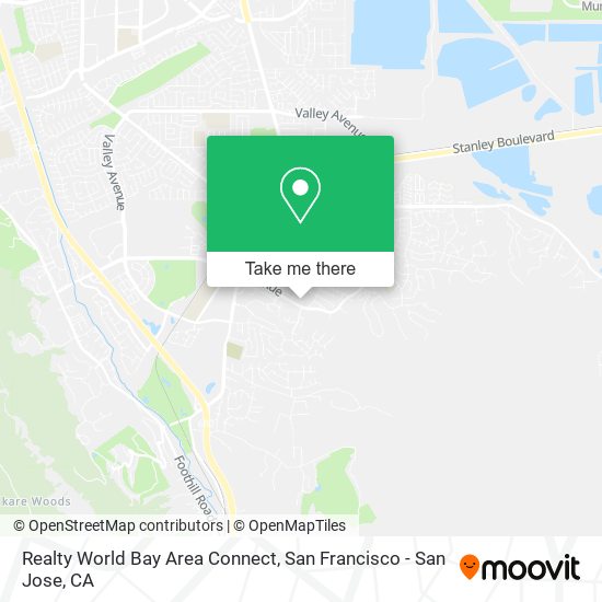 Mapa de Realty World Bay Area Connect
