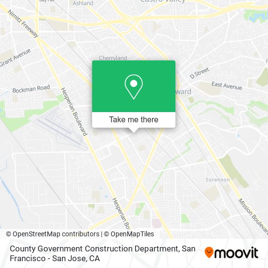 County Government Construction Department map