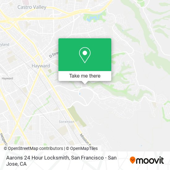Mapa de Aarons 24 Hour Locksmith