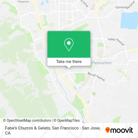 Fabe's Churros & Gelato map