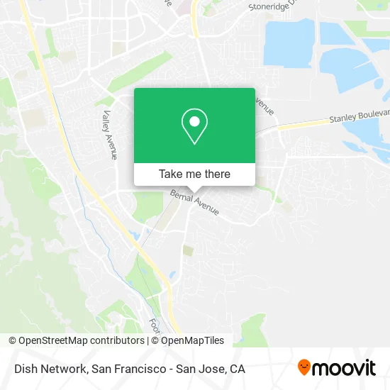 Mapa de Dish Network