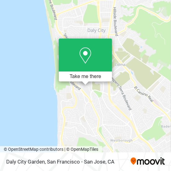 Mapa de Daly City Garden