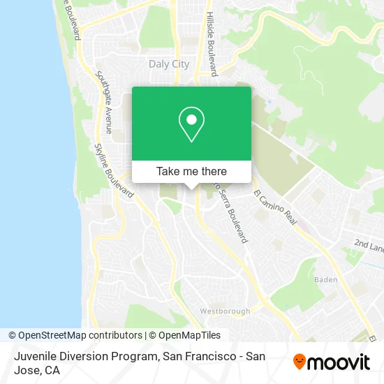 Juvenile Diversion Program map