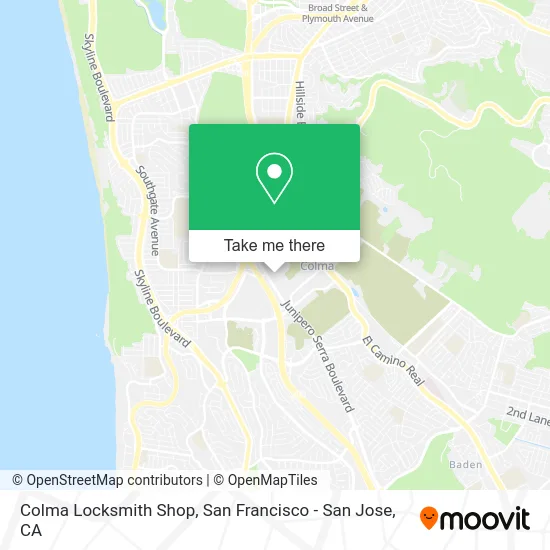 Colma Locksmith Shop map