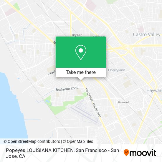 Mapa de Popeyes LOUISIANA KITCHEN