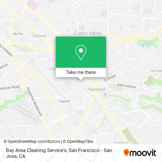 Mapa de Bay Area Cleaning Service's