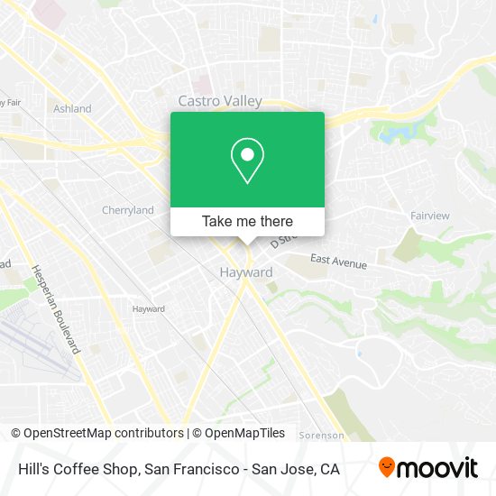 Mapa de Hill's Coffee Shop