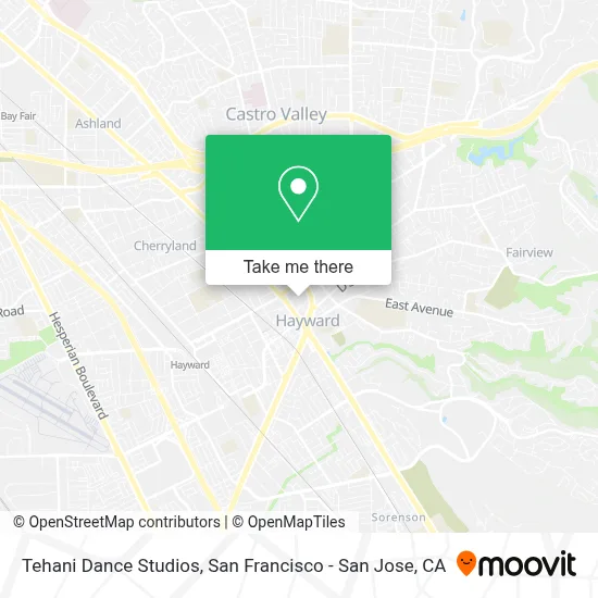 Tehani Dance Studios map
