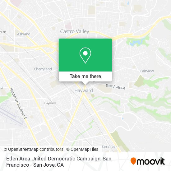 Eden Area United Democratic Campaign map