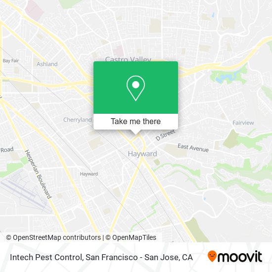 Intech Pest Control map