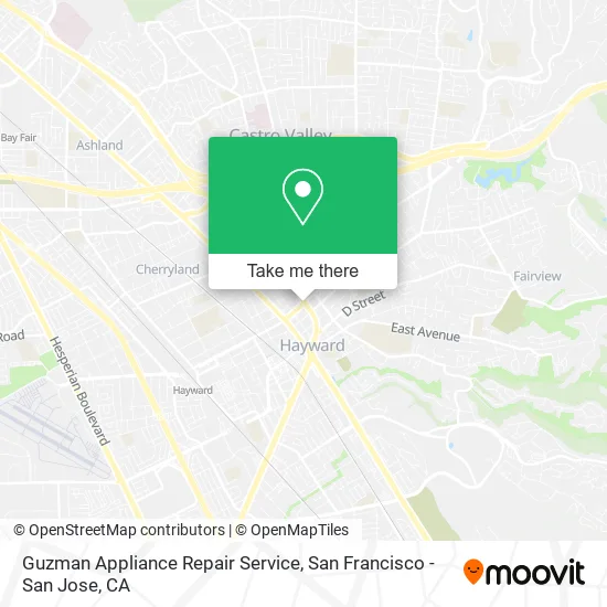 Mapa de Guzman Appliance Repair Service