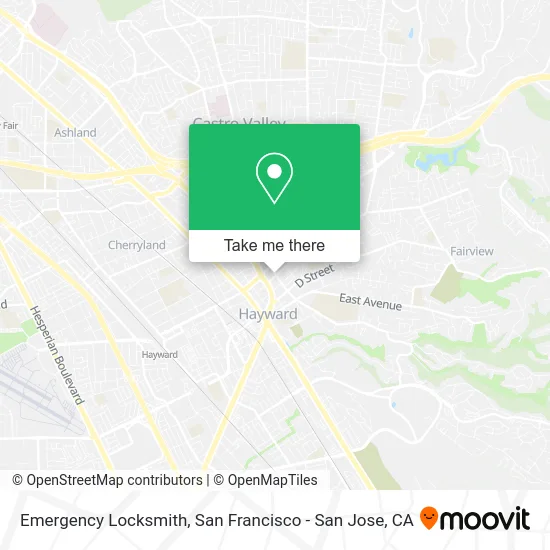 Emergency Locksmith map