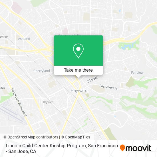 Lincoln Child Center Kinship Program map