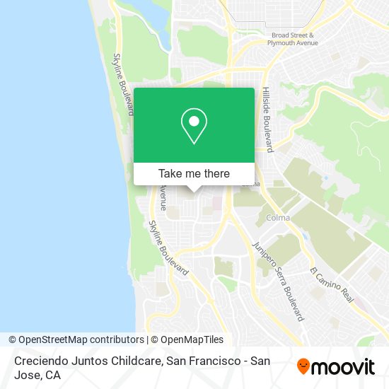 Creciendo Juntos Childcare map
