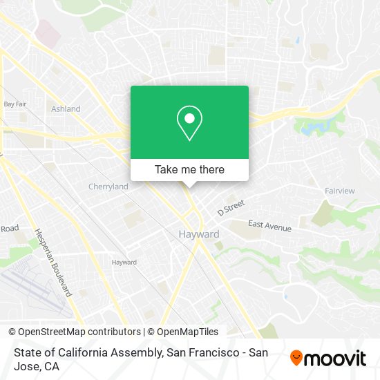 Mapa de State of California Assembly