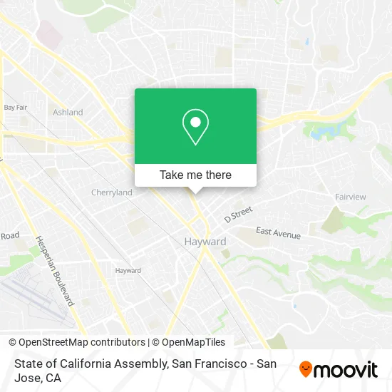 Mapa de State of California Assembly