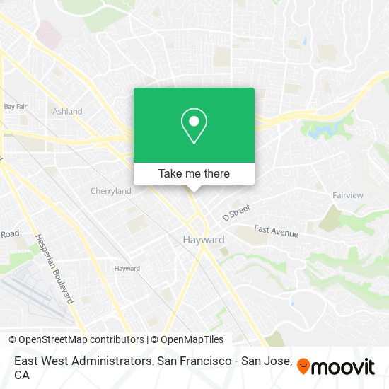 East West Administrators map